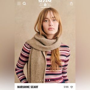 Sesame Marianne Scarf in Camel